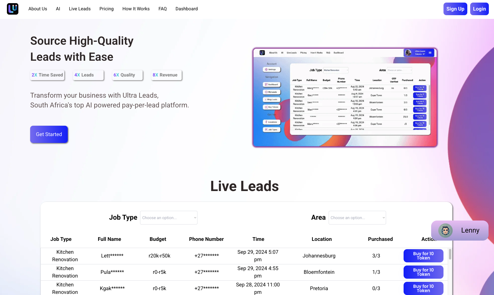 Ultra Leads platform